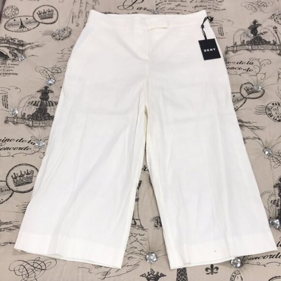 Dkny Cropped Wide-Leg Pants - Picture 3 of 8
